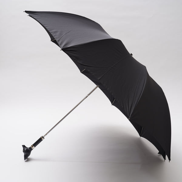 ブラックアニマルヘッド 晴雨兼用傘 TL18 折りたたみ傘 Fox 