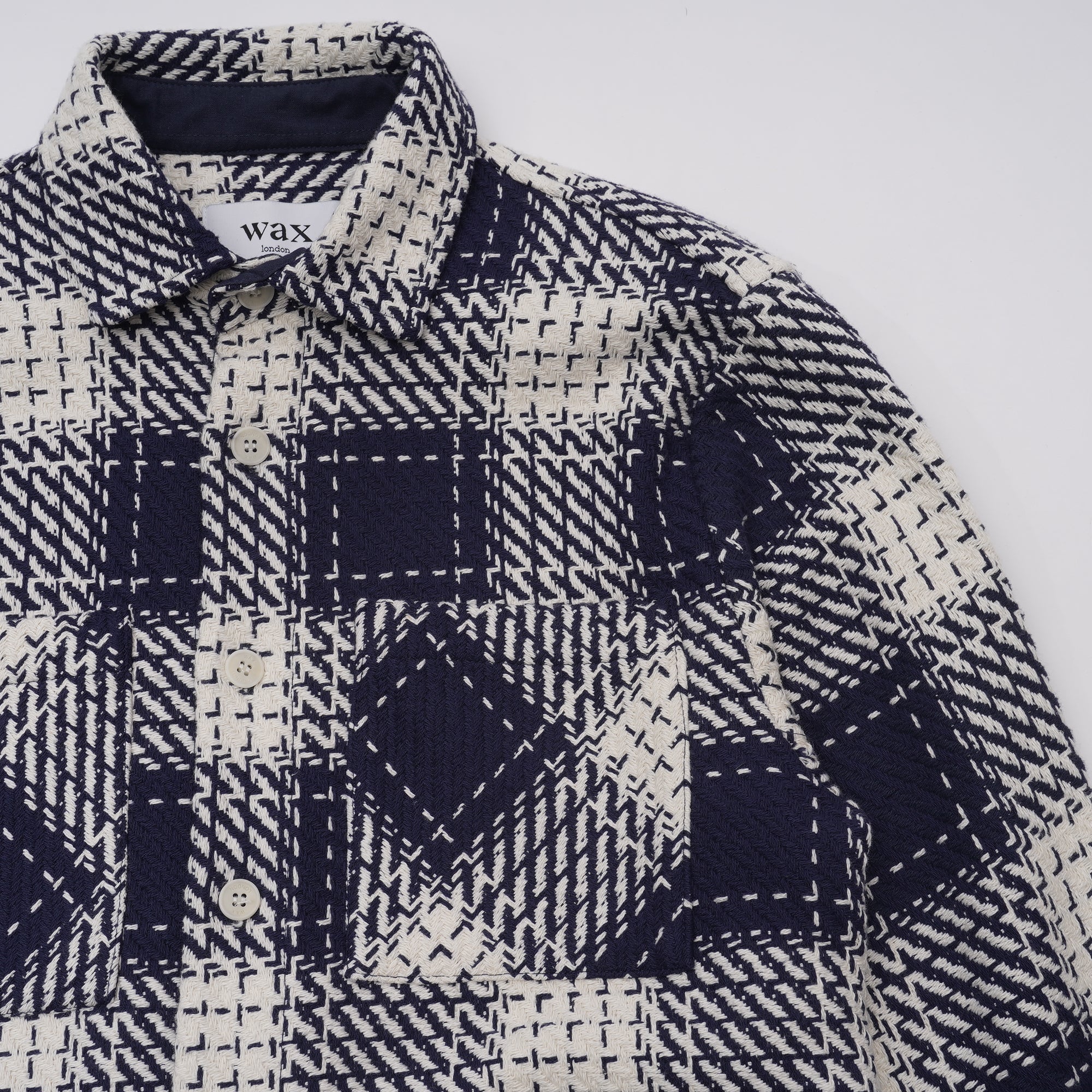 【ワックスロンドン】男女兼用 WHオーバーシャツ｜マリンビートニーク（MAR）wax london