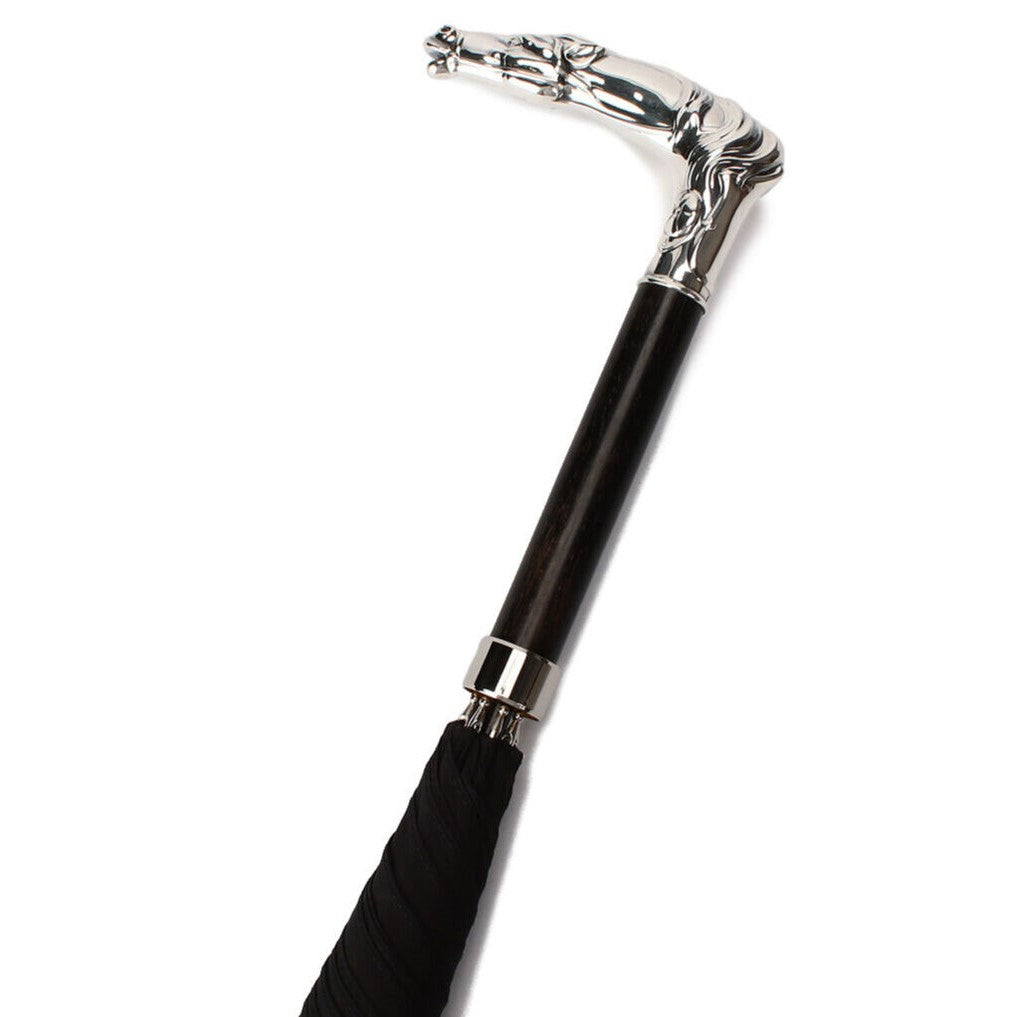 [フォックスアンブレラズ]シルバーハンドル 晴雨兼用傘 GT23 │Fox Umbrellas