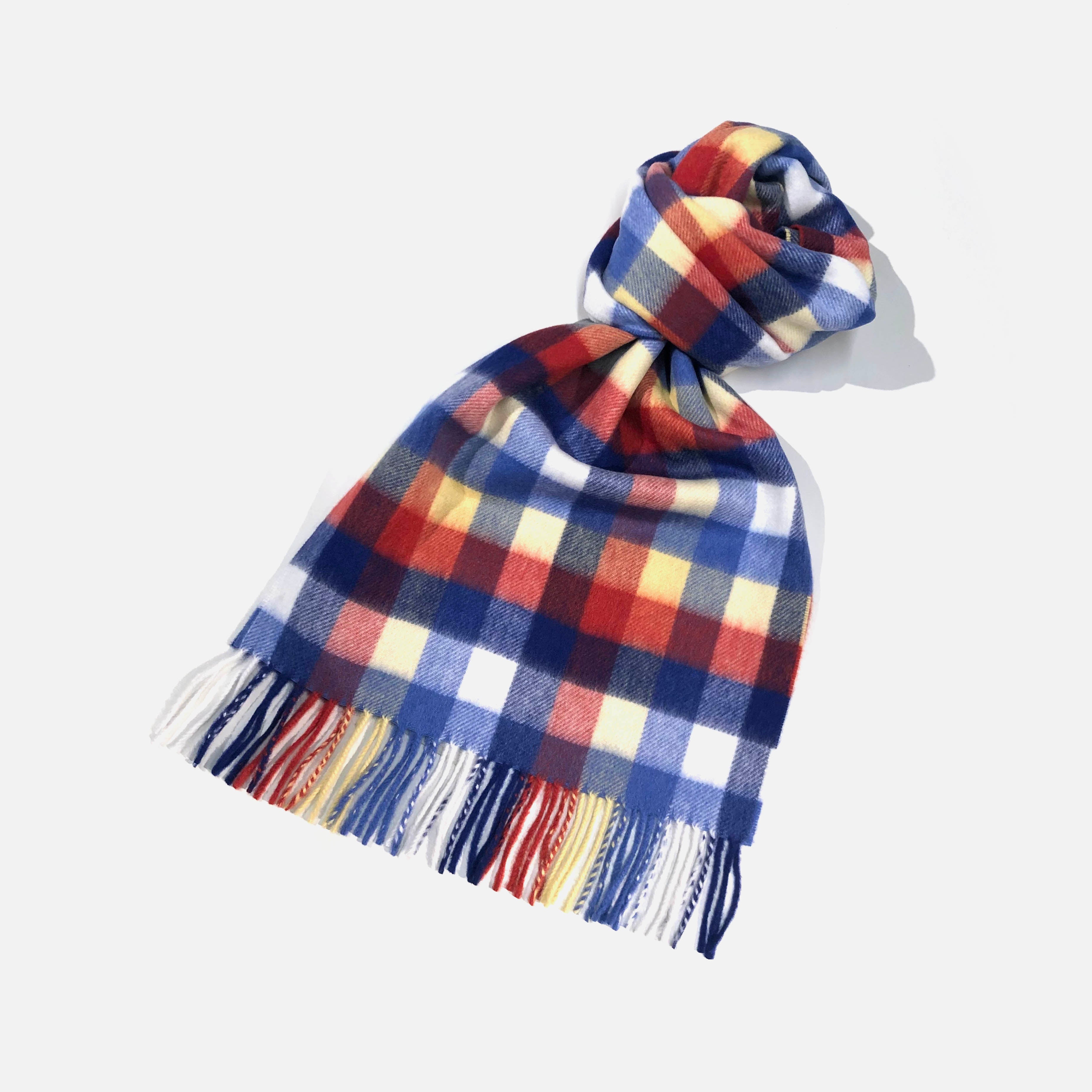 CP50110 | 30x180 | マドラスチェックホワイト・レッド・ブルー