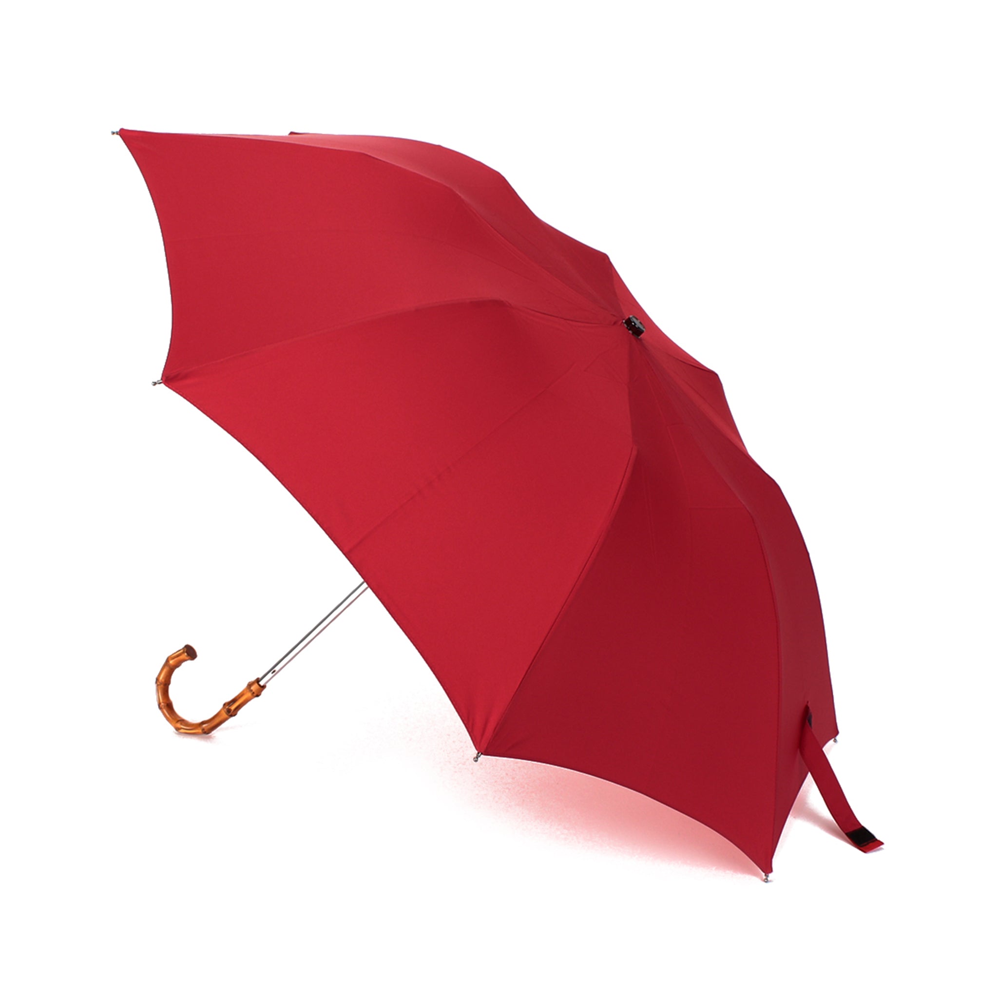 TL12 Whangee | 折りたたみ傘 | アーチ型ハンドル | ワンギー | 晴雨兼用傘 (350 RED)
