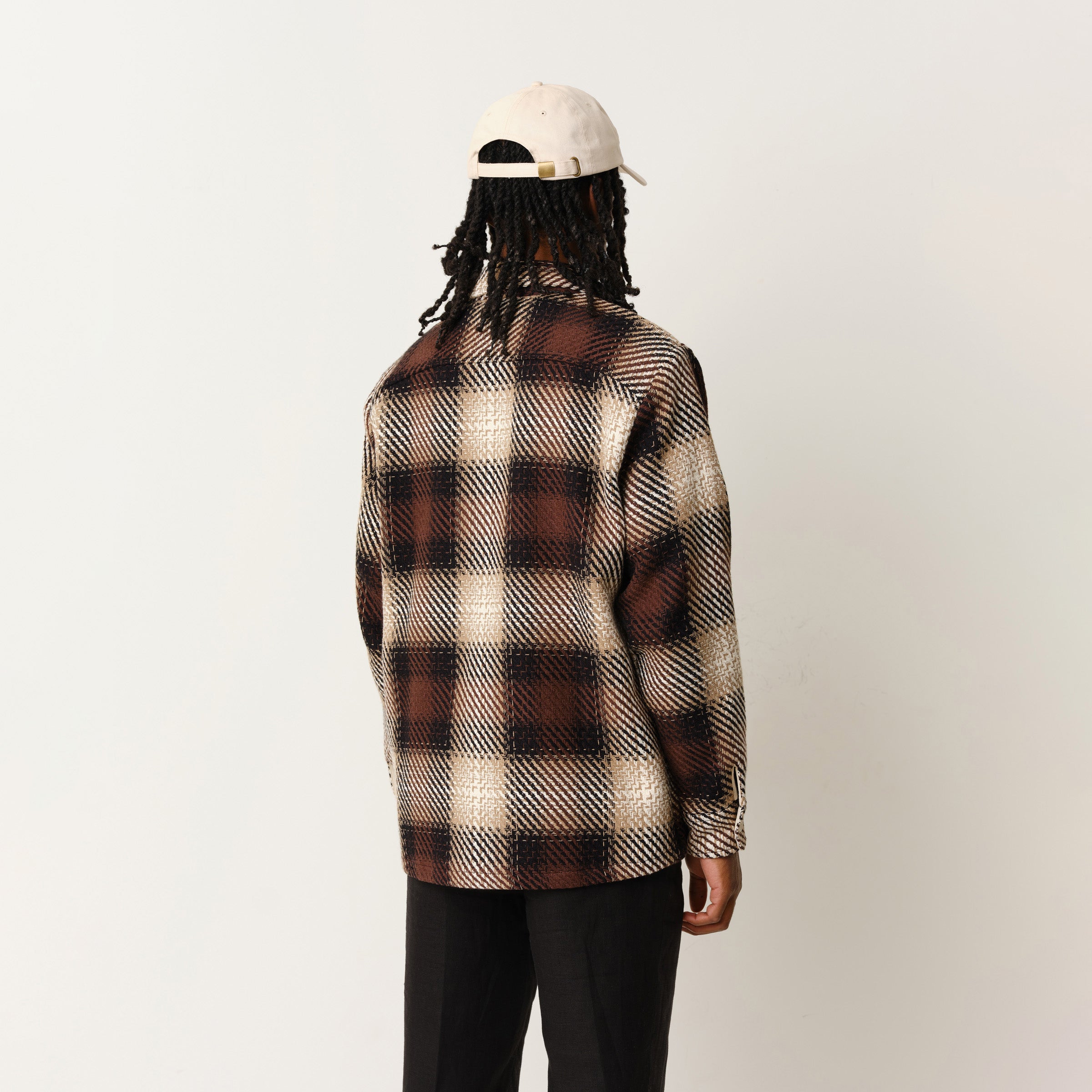 【ワックスロンドン】男女兼用 WHオーバーシャツ｜ダスクチェック（NL）wax london