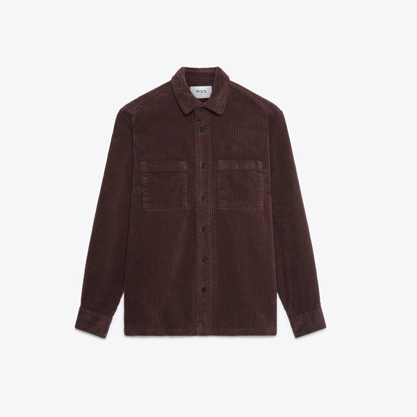 男女兼用 WHオーバーシャツ｜ペンコード（MAROON）│wax london ワックスロンドン – グリニッジ オンラインストア