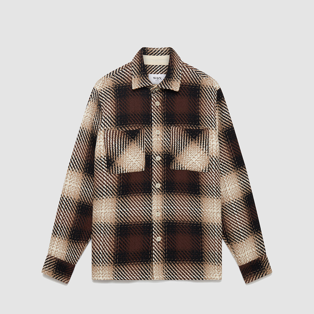【ワックスロンドン】男女兼用 WHオーバーシャツ｜ダスクチェック（NL）wax london