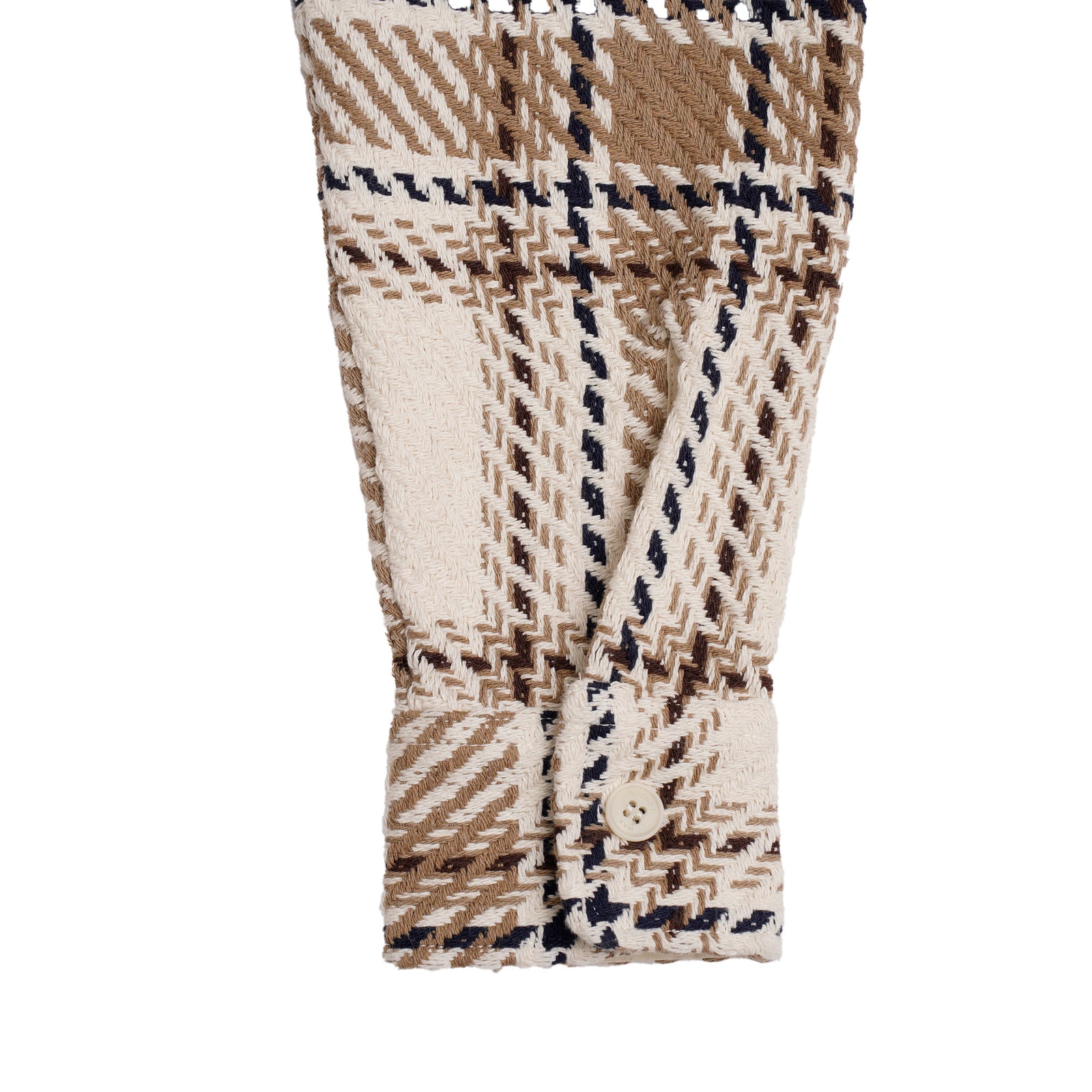 wax london ワックスロンドン EcruBeige オーバーシャツ M 男女兼用 WHオーバーシャツ｜ダグチェック（ECRU/BEIGE）│wax