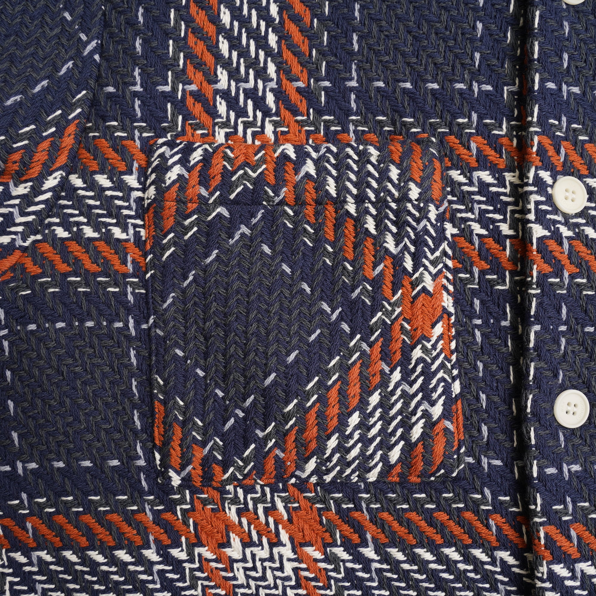 【ワックスロンドン】男女兼用 WHオーバーシャツ｜パークチェック（NV/RS）wax london