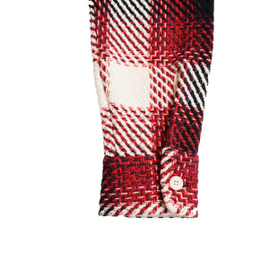 【ワックスロンドン】男女兼用 WHオーバーシャツ｜オンブレチェック（RED）wax london