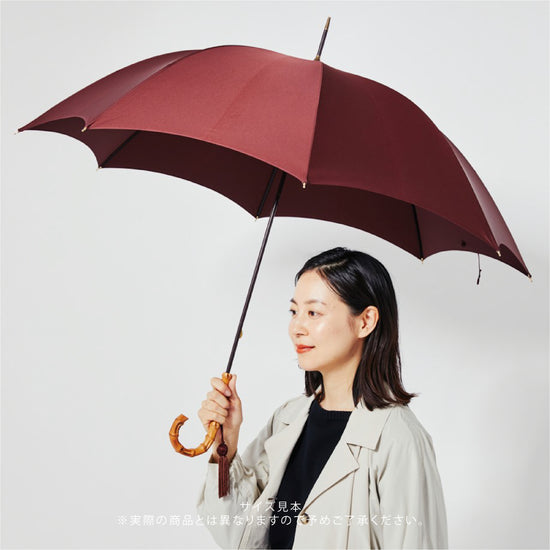 WLT4 Whangee Crook | 長傘 | アーチ型ハンドル | ワンギー | 晴雨兼用傘（遮光） - グリニッジ オンラインストア