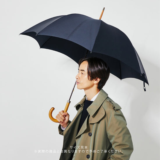 GT1 Hardwood | 長傘 | アーチ型ハンドル | ハードウッド(漆塗 - 拭き漆) | 晴雨兼用傘 - グリニッジ オンラインストア